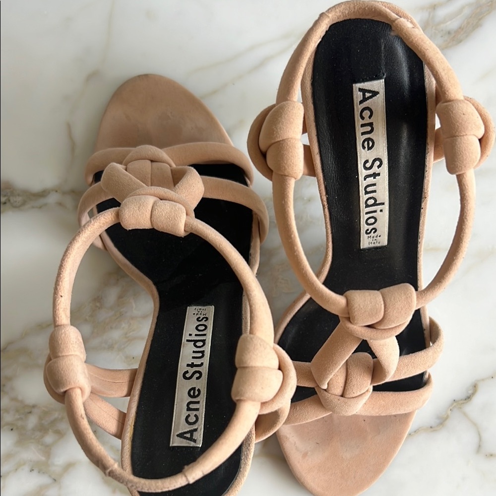 Acne Tan Sandals 37